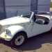 La Fiat 500 Gamine Vignale bianca, decapottabile a due posti con sedili in pelle del 1972